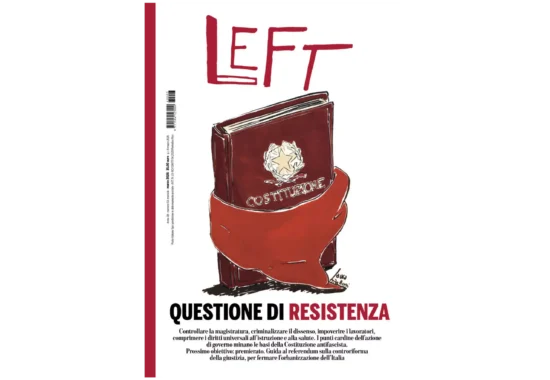 Copertina della rivista "Left"