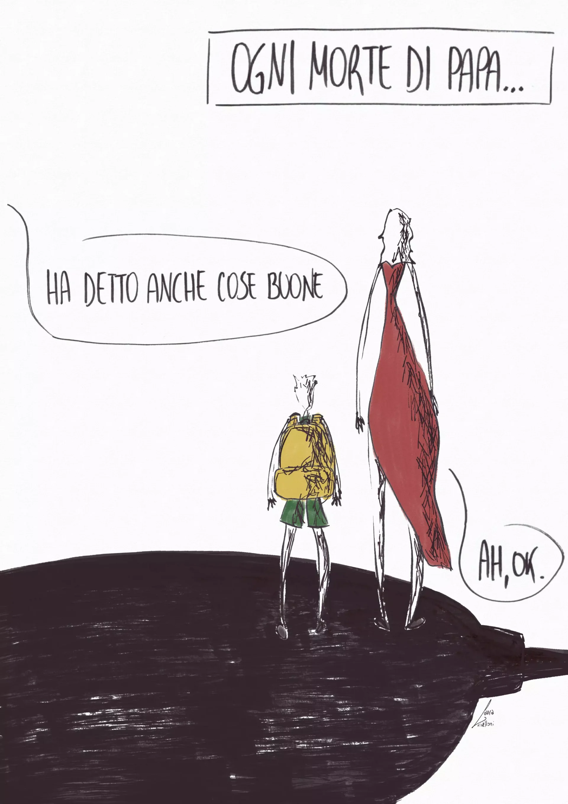 morte di papa francesco bergoglio satira vignetta